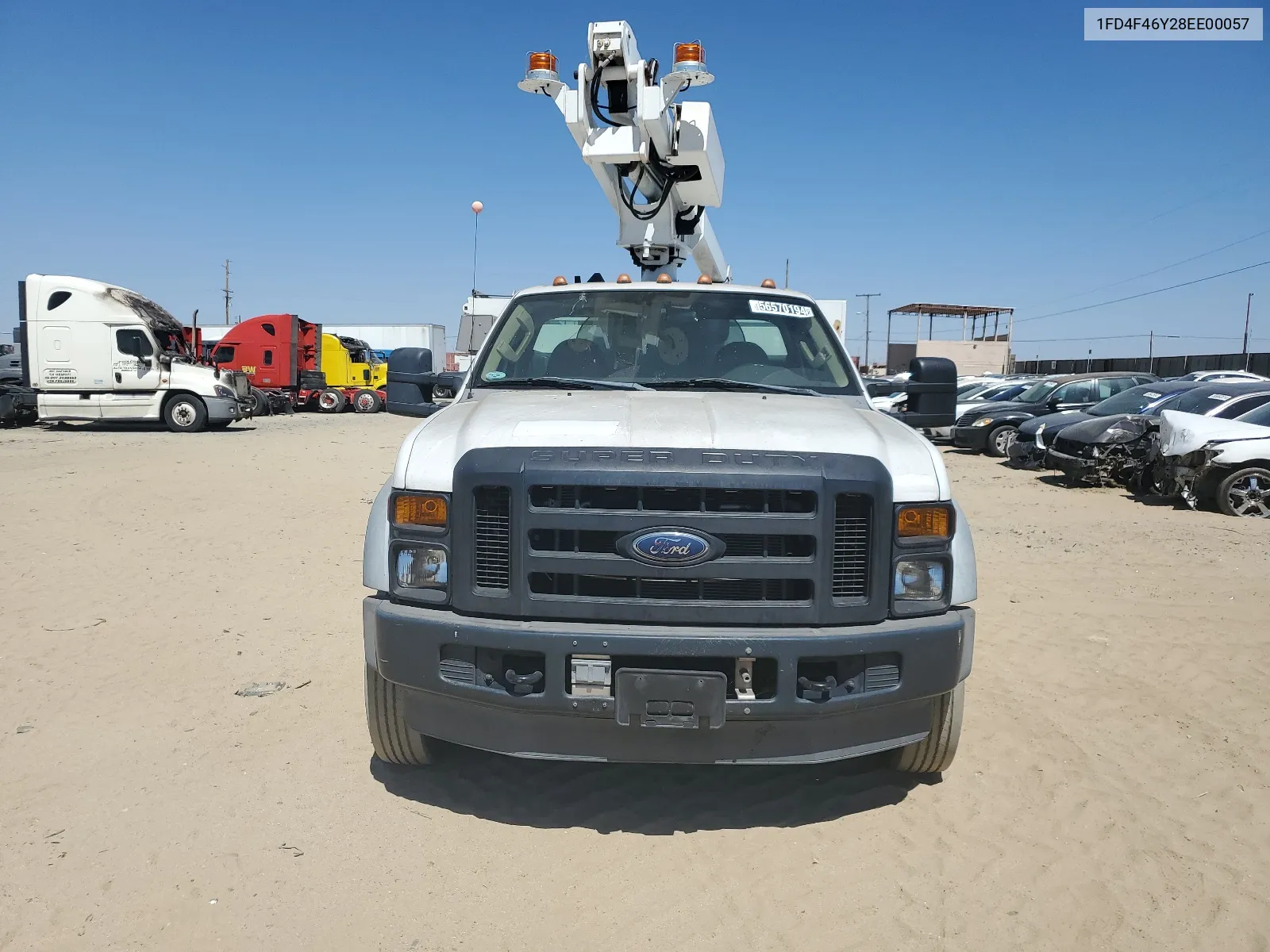 2008 Ford F450 Super Duty VIN: 1FD4F46Y28EE00057 Lot: 63938394