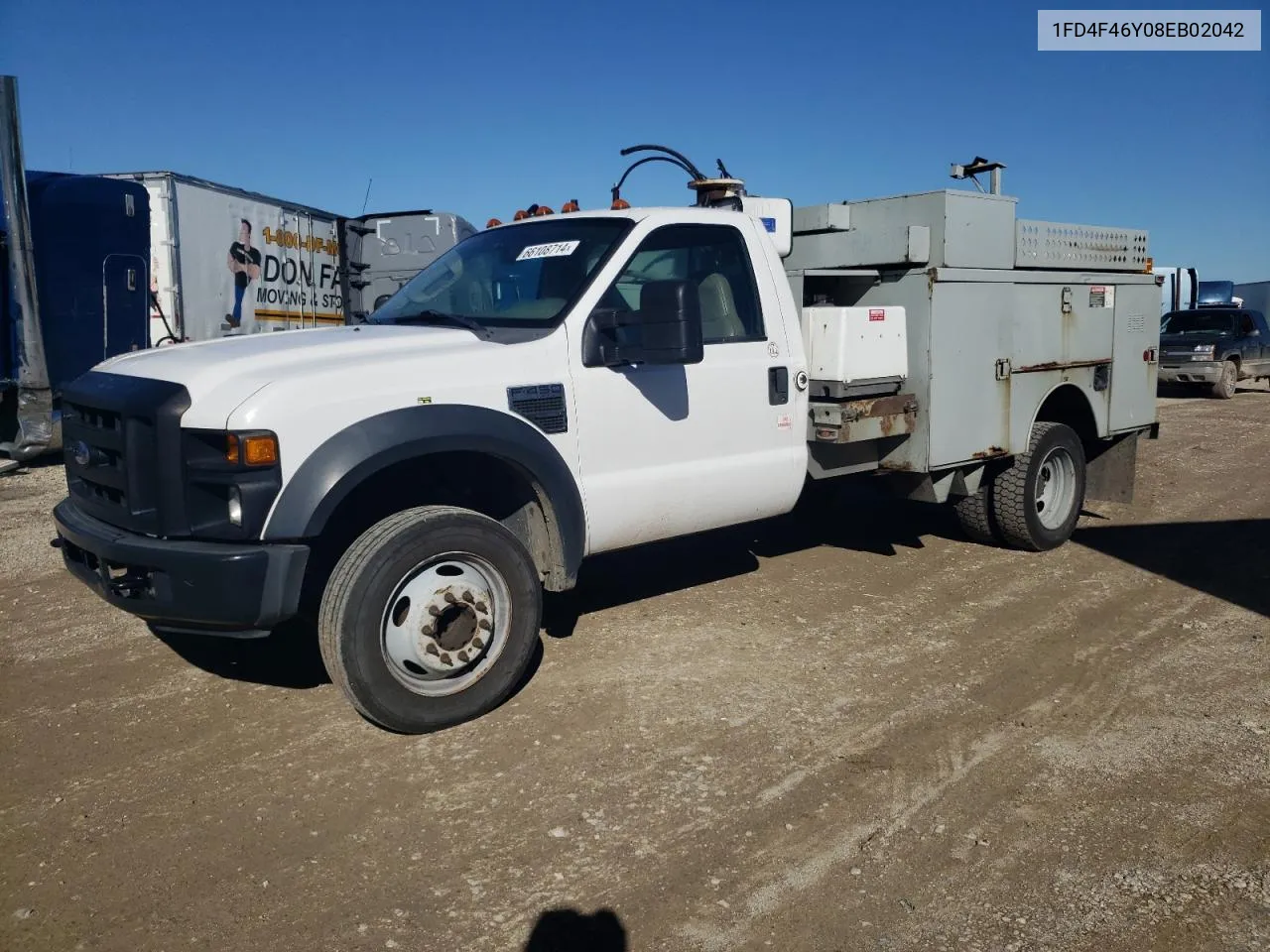 2008 Ford F450 Super Duty VIN: 1FD4F46Y08EB02042 Lot: 66108714