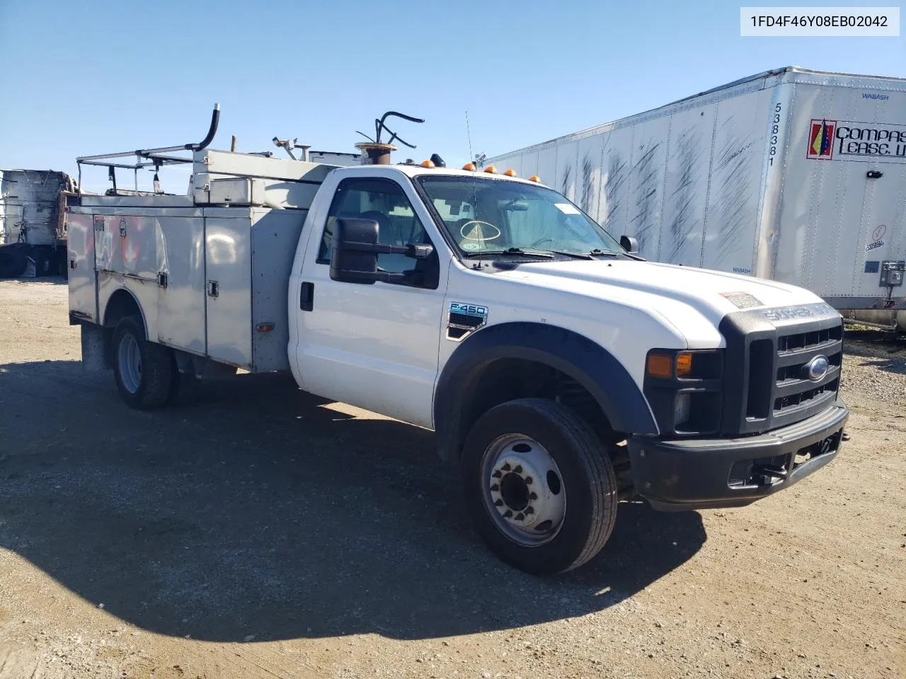 2008 Ford F450 Super Duty VIN: 1FD4F46Y08EB02042 Lot: 66108714