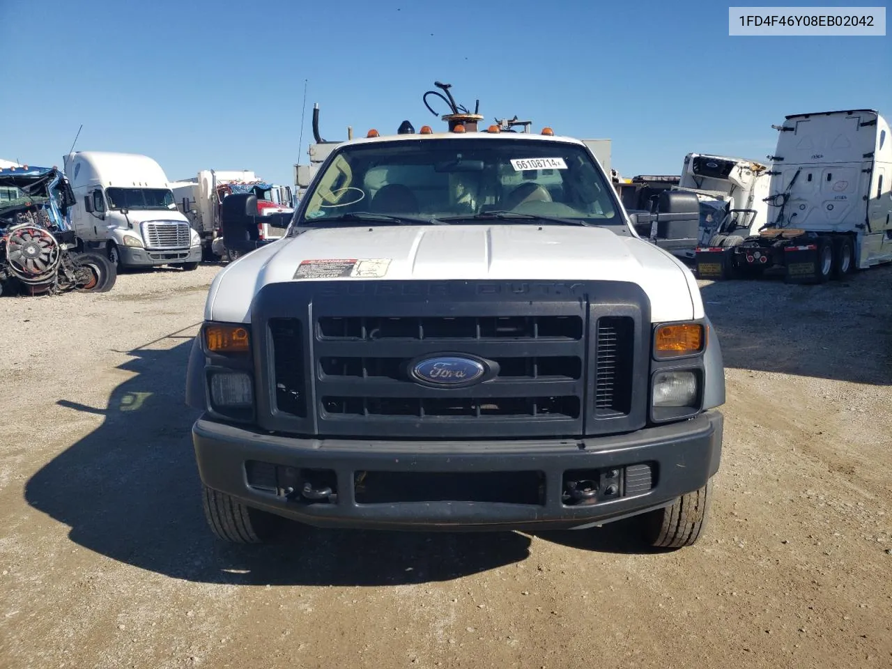 2008 Ford F450 Super Duty VIN: 1FD4F46Y08EB02042 Lot: 66108714