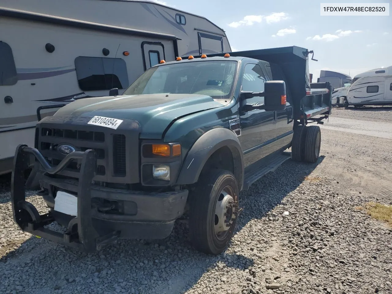 2008 Ford F450 Super Duty VIN: 1FDXW47R48EC82520 Lot: 68104894