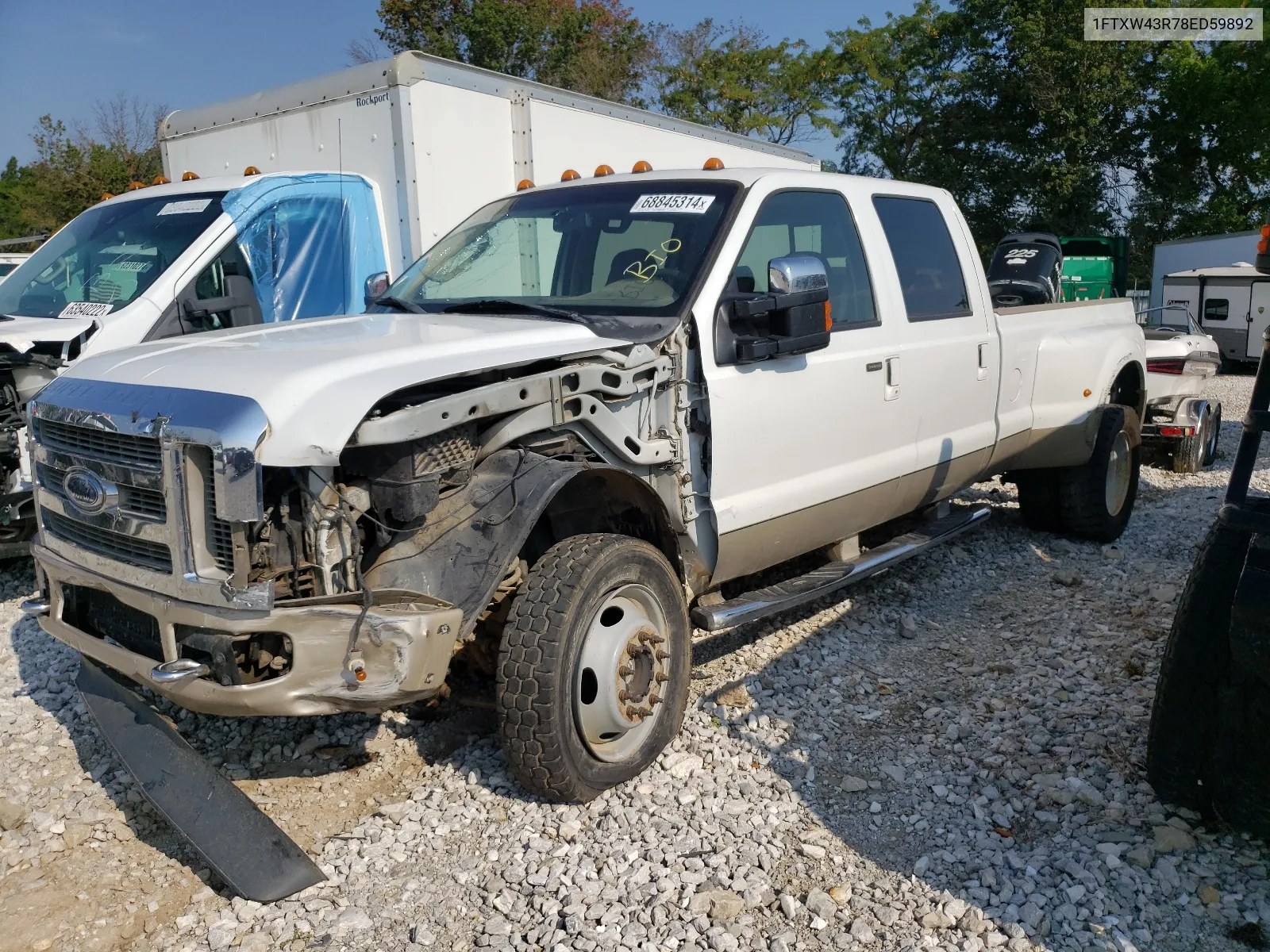 2008 Ford F450 Super Duty VIN: 1FTXW43R78ED59892 Lot: 68845314