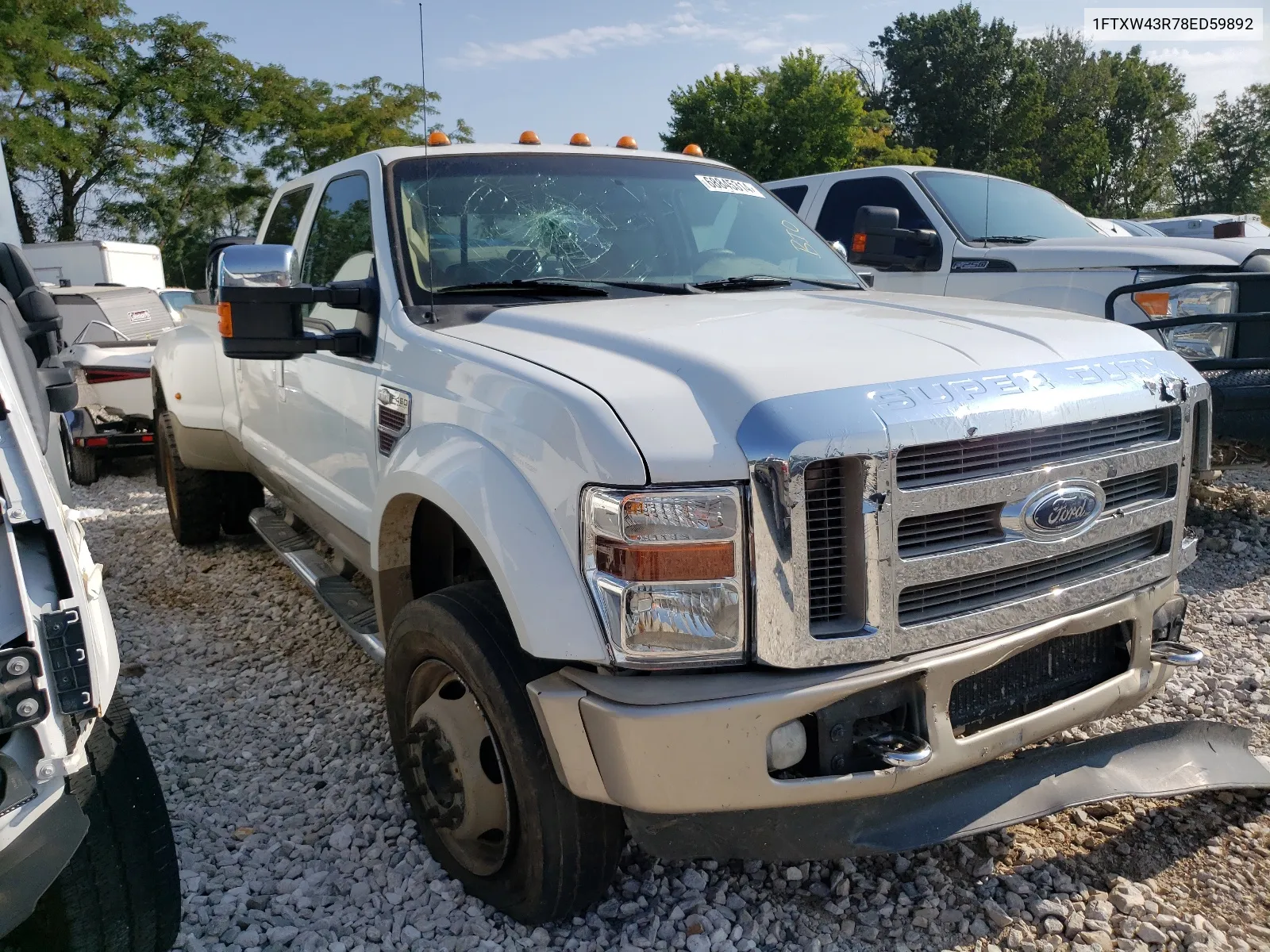 2008 Ford F450 Super Duty VIN: 1FTXW43R78ED59892 Lot: 68845314