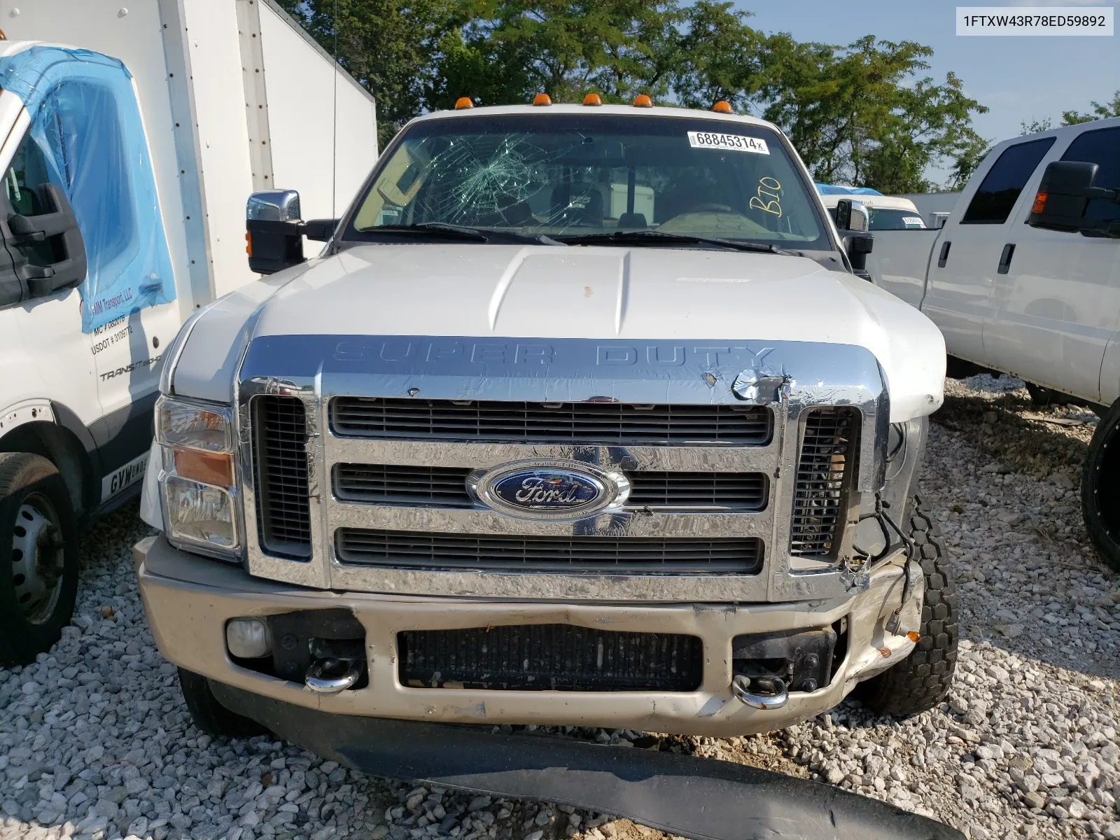 2008 Ford F450 Super Duty VIN: 1FTXW43R78ED59892 Lot: 68845314