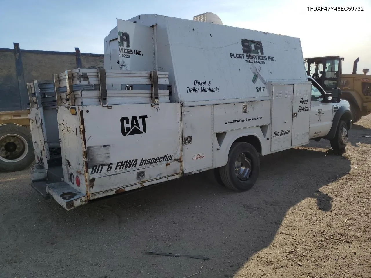 2008 Ford F450 Super Duty VIN: 1FDXF47Y48EC59732 Lot: 71609544