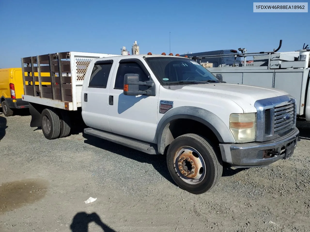 2008 Ford F450 Super Duty VIN: 1FDXW46R88EA18962 Lot: 72725484