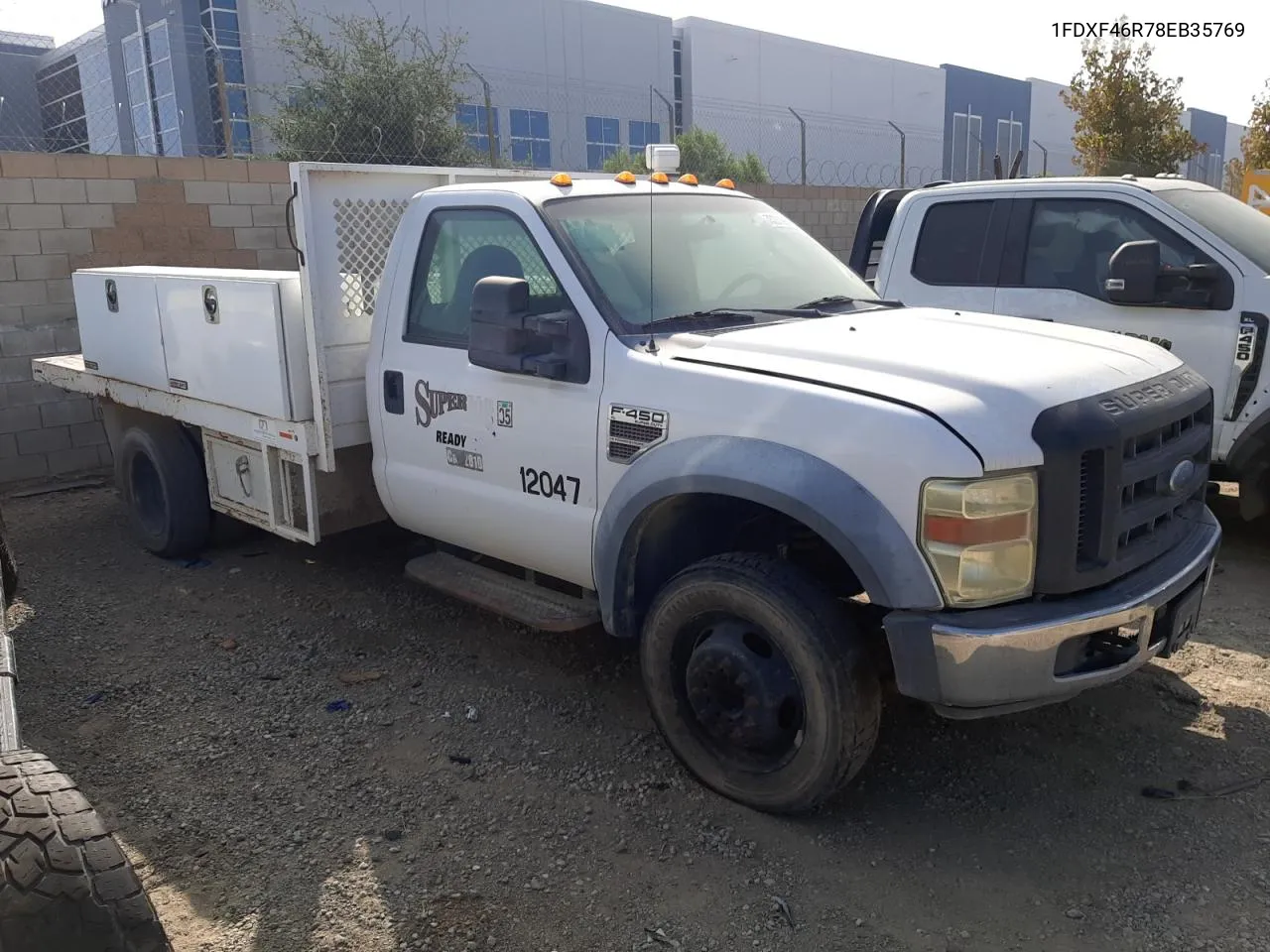 2008 Ford F450 Super Duty VIN: 1FDXF46R78EB35769 Lot: 73231694