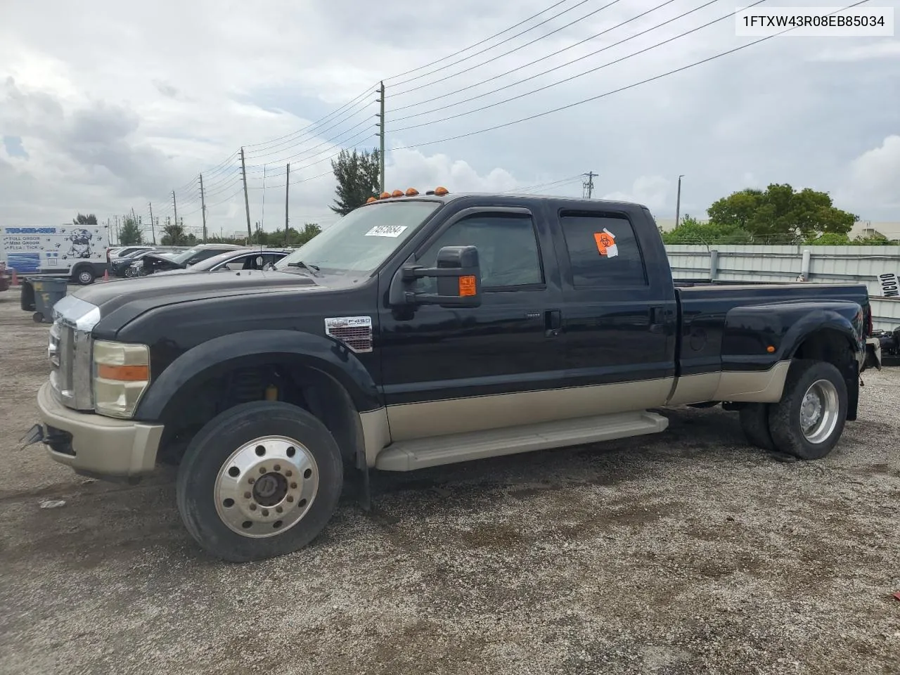 2008 Ford F450 Super Duty VIN: 1FTXW43R08EB85034 Lot: 74573654