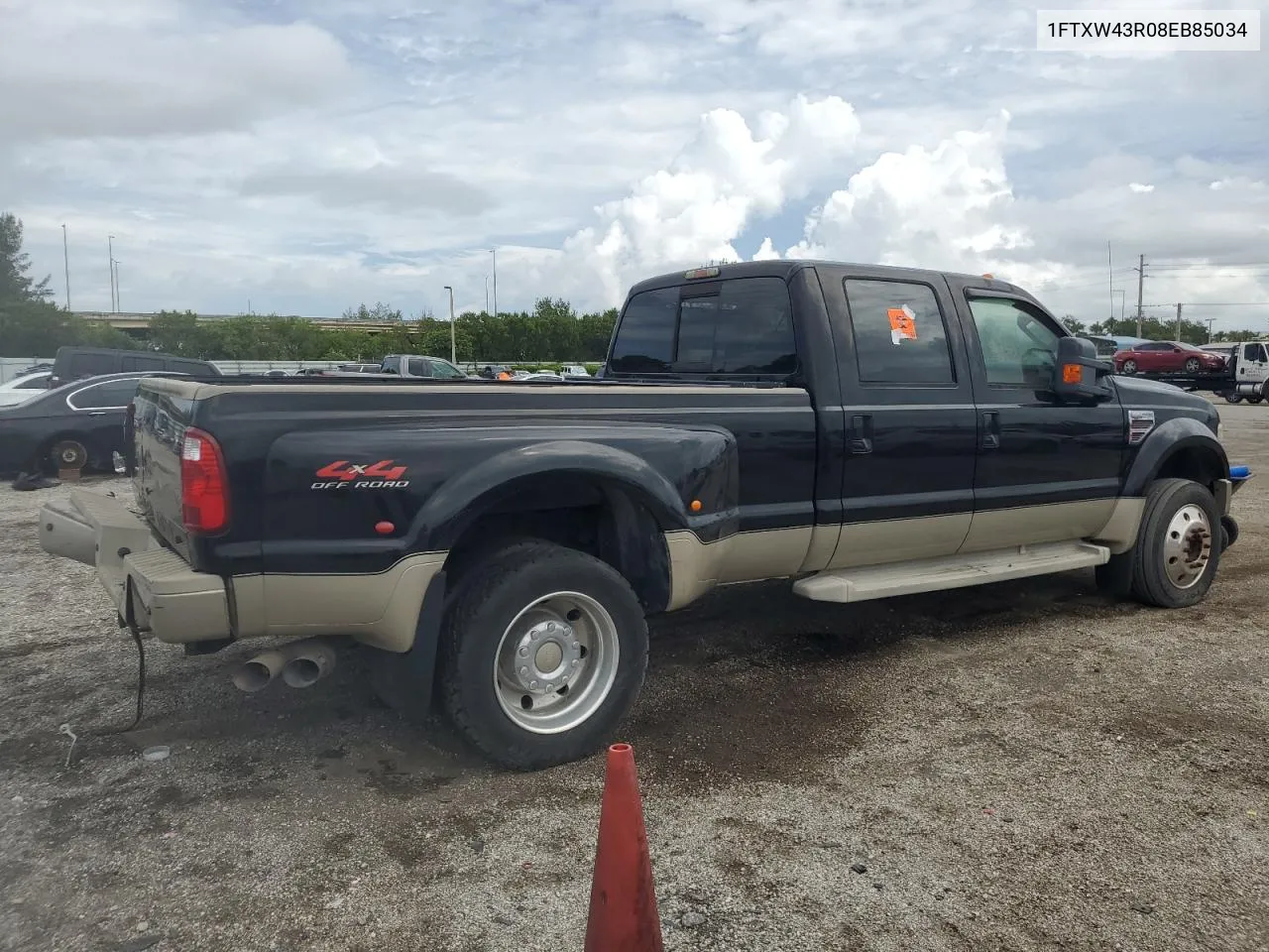 2008 Ford F450 Super Duty VIN: 1FTXW43R08EB85034 Lot: 74573654