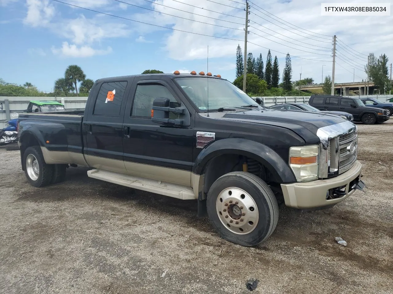 2008 Ford F450 Super Duty VIN: 1FTXW43R08EB85034 Lot: 74573654