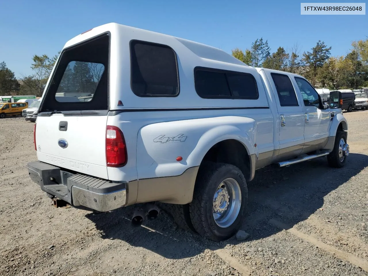 2008 Ford F450 Super Duty VIN: 1FTXW43R98EC26048 Lot: 75148294