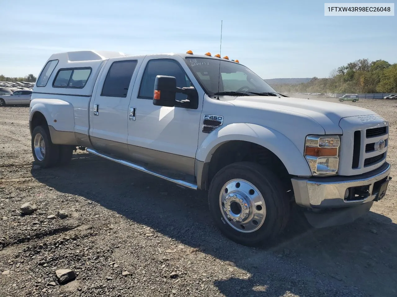 2008 Ford F450 Super Duty VIN: 1FTXW43R98EC26048 Lot: 75148294