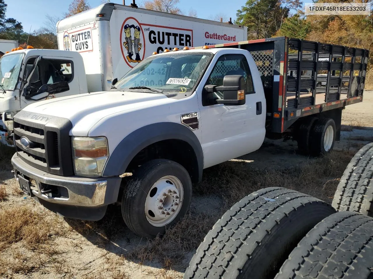 2008 Ford F450 Super Duty VIN: 1FDXF46R18EE33203 Lot: 75502034