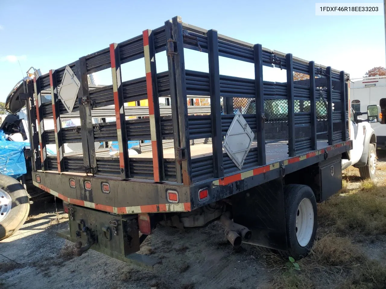 2008 Ford F450 Super Duty VIN: 1FDXF46R18EE33203 Lot: 75502034