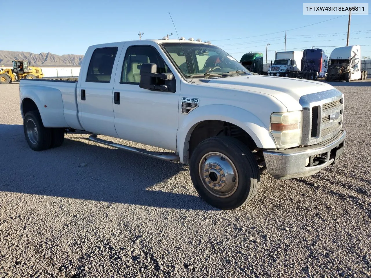 2008 Ford F450 Super Duty VIN: 1FTXW43R18EA65811 Lot: 76207724