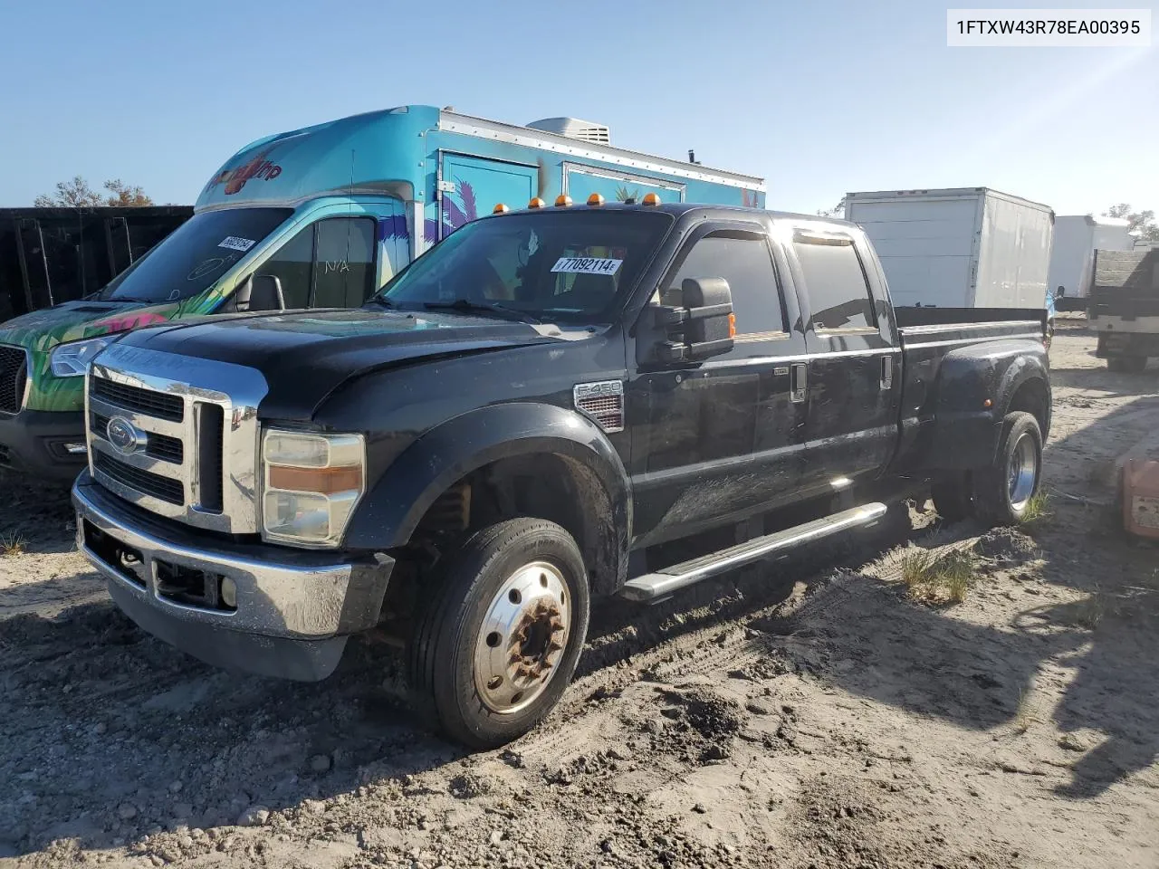 2008 Ford F450 Super Duty VIN: 1FTXW43R78EA00395 Lot: 77092114