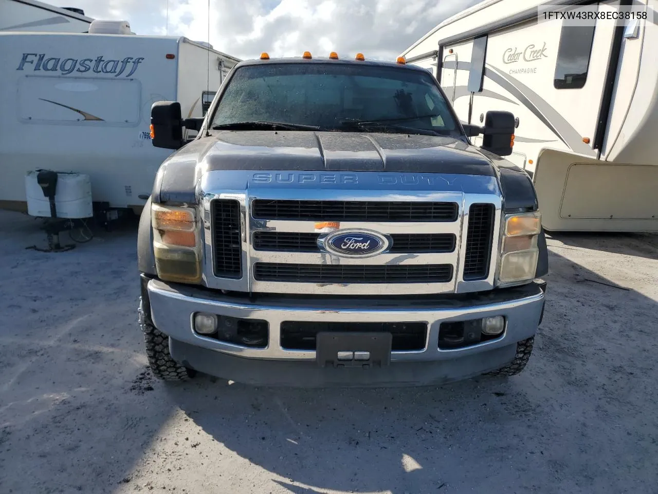 2008 Ford F450 Super Duty VIN: 1FTXW43RX8EC38158 Lot: 77105804