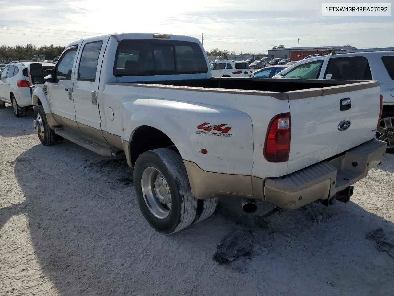 2008 Ford F450 Super Duty VIN: 1FTXW43R48EA07692 Lot: 77130674