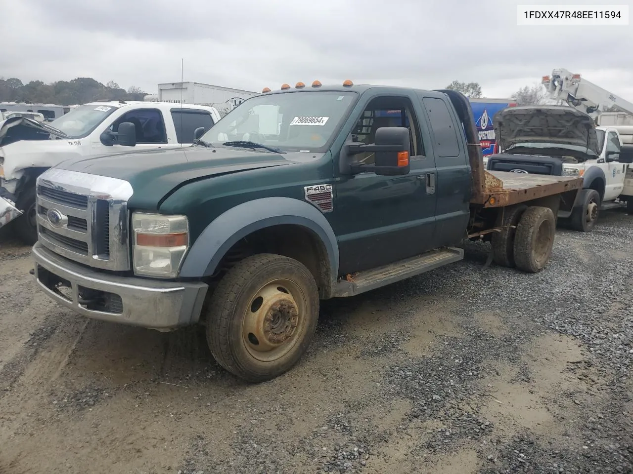 2008 Ford F450 Super Duty VIN: 1FDXX47R48EE11594 Lot: 79069654