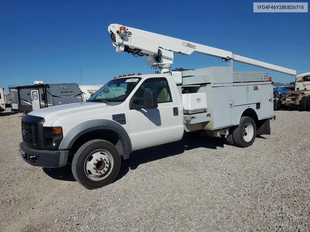 2008 Ford F450 Super Duty VIN: 1FD4F46Y28EB26715 Lot: 81145634