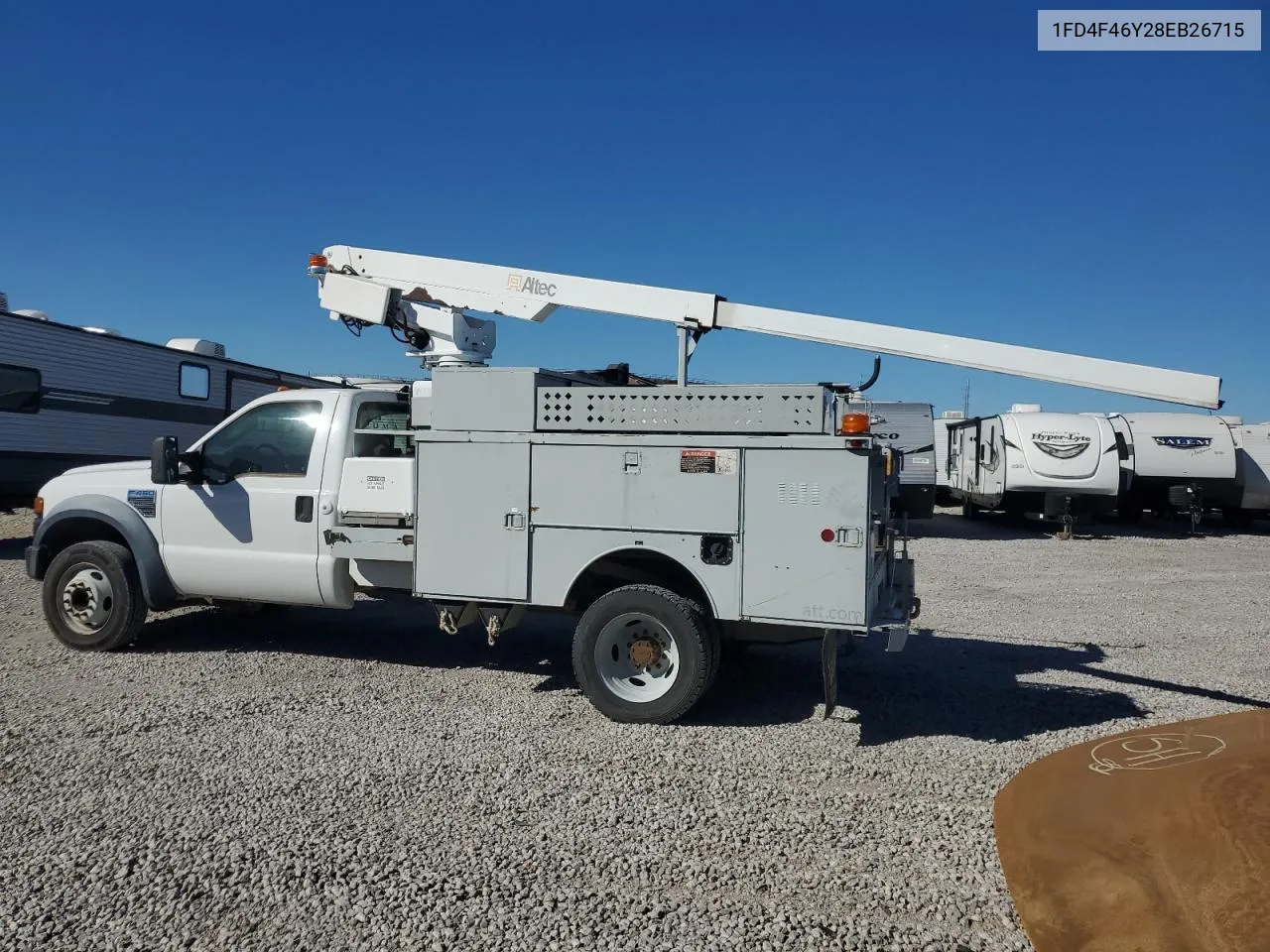 2008 Ford F450 Super Duty VIN: 1FD4F46Y28EB26715 Lot: 81145634