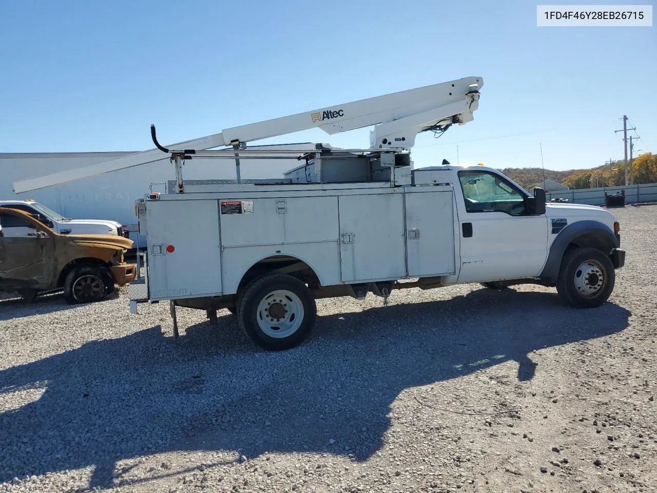 2008 Ford F450 Super Duty VIN: 1FD4F46Y28EB26715 Lot: 81145634