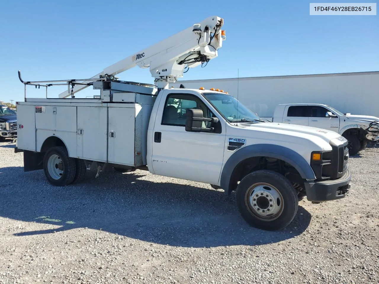 2008 Ford F450 Super Duty VIN: 1FD4F46Y28EB26715 Lot: 81145634