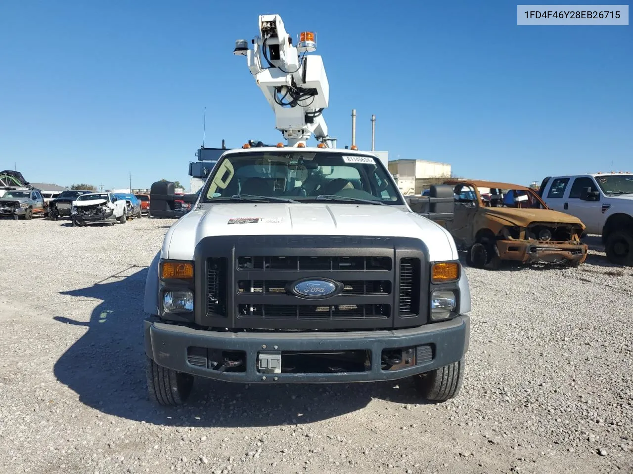 2008 Ford F450 Super Duty VIN: 1FD4F46Y28EB26715 Lot: 81145634