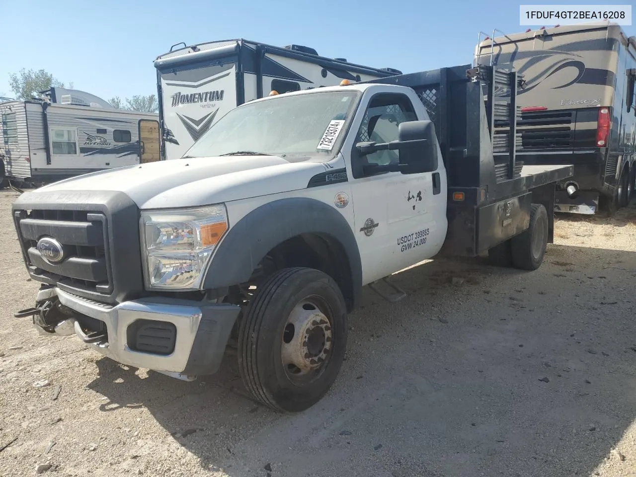 2011 Ford F450 Super Duty VIN: 1FDUF4GT2BEA16208 Lot: 73219374