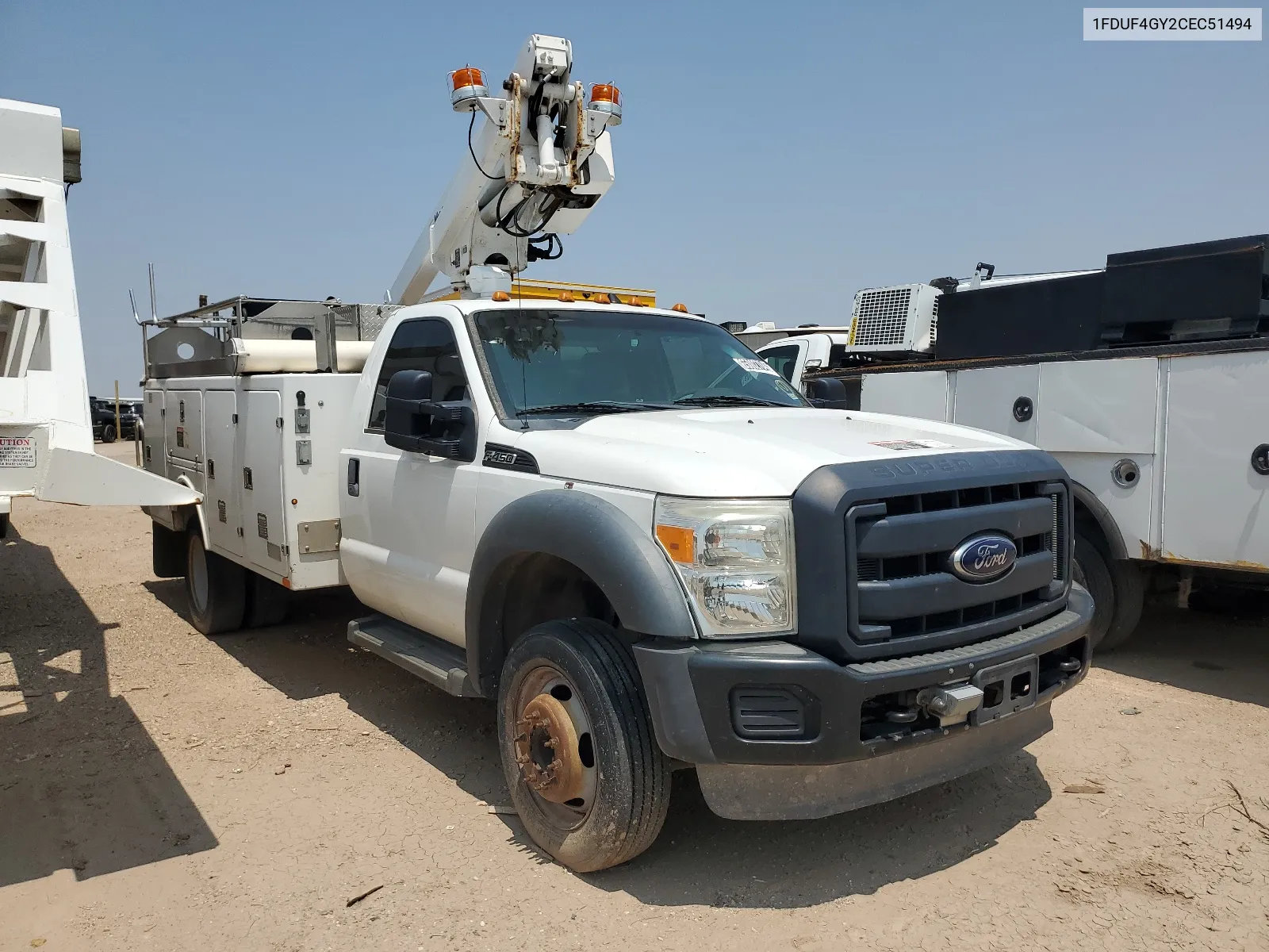 2012 Ford F450 Super Duty VIN: 1FDUF4GY2CEC51494 Lot: 67607054