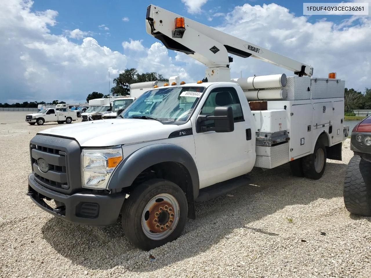 2012 Ford F450 Super Duty VIN: 1FDUF4GY3CEC36261 Lot: 68905644