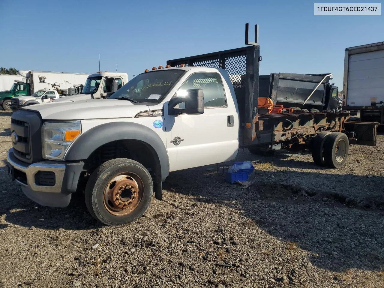 2012 Ford F450 Super Duty VIN: 1FDUF4GT6CED21437 Lot: 74402044