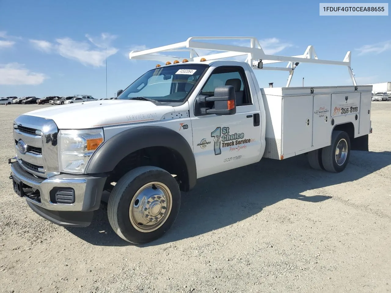 2012 Ford F450 Super Duty VIN: 1FDUF4GT0CEA88655 Lot: 74532064