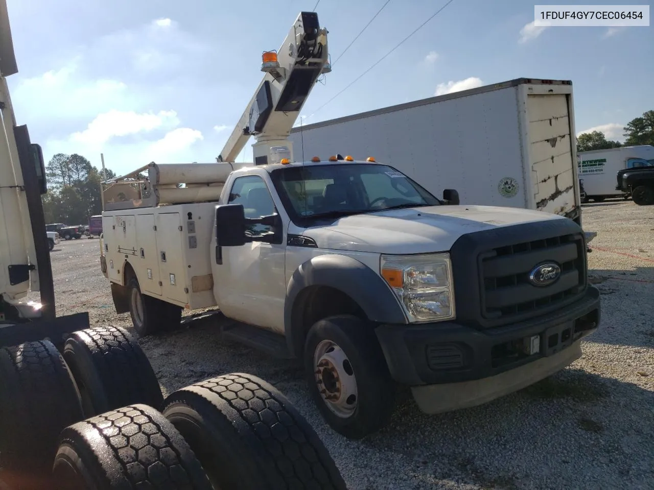 2012 Ford F450 Super Duty VIN: 1FDUF4GY7CEC06454 Lot: 74757224