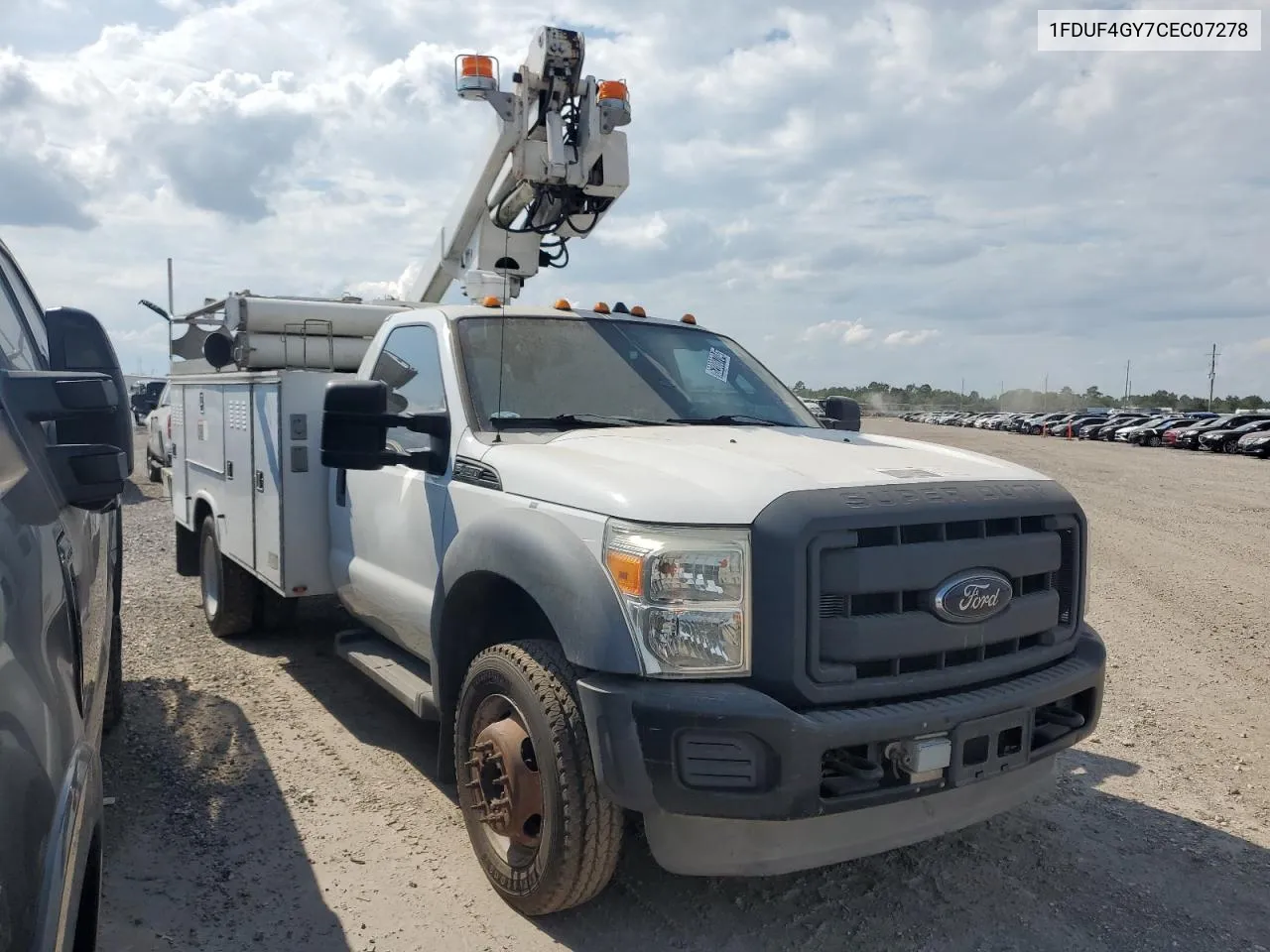 2012 Ford F450 Super Duty VIN: 1FDUF4GY7CEC07278 Lot: 74760784