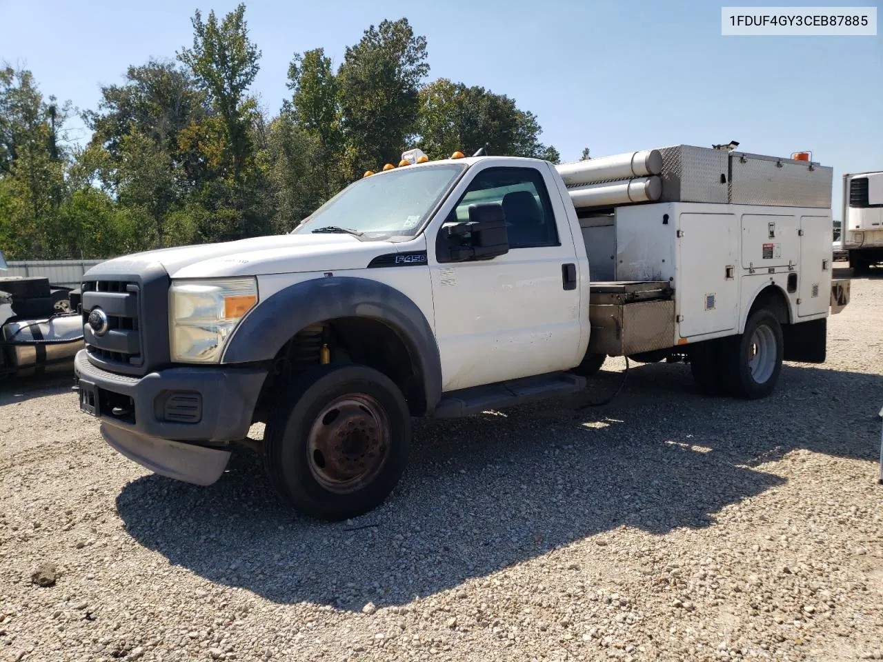 2012 Ford F450 Super Duty VIN: 1FDUF4GY3CEB87885 Lot: 78274264