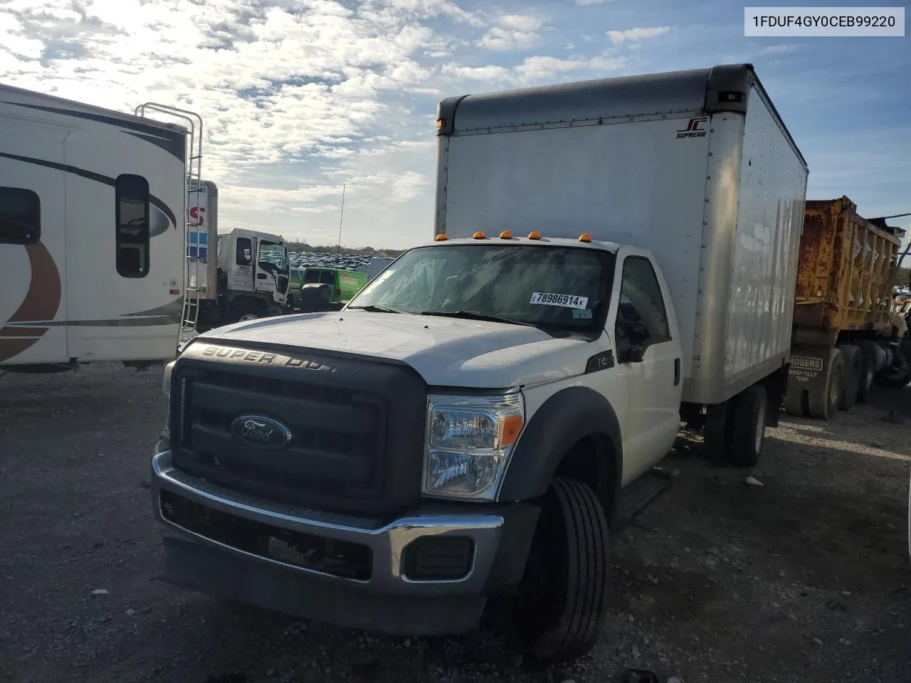 2012 Ford F450 Super Duty VIN: 1FDUF4GY0CEB99220 Lot: 78986914