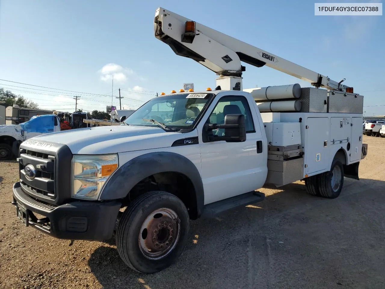 2012 Ford F450 Super Duty VIN: 1FDUF4GY3CEC07388 Lot: 79312064