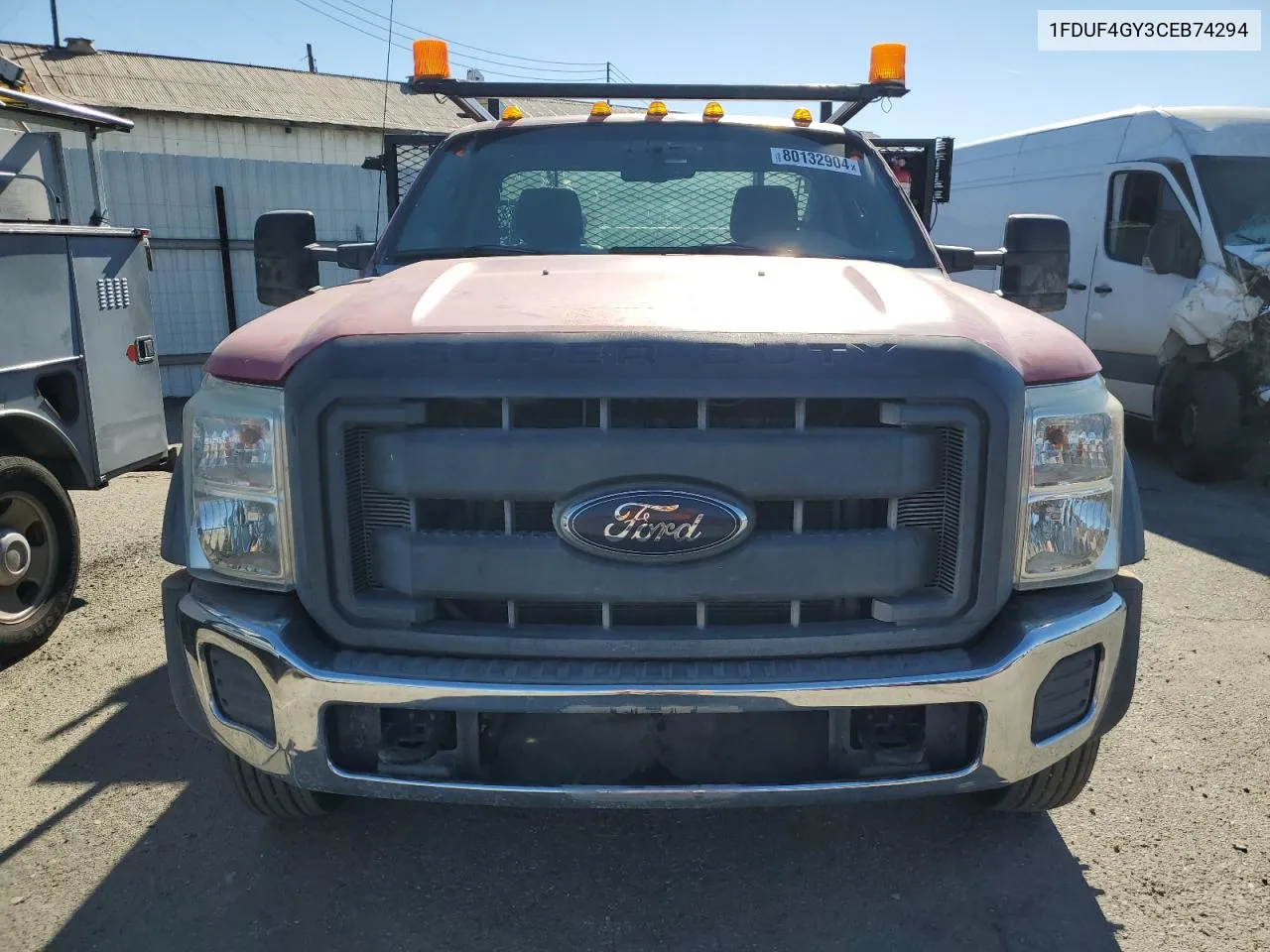 2012 Ford F450 Super Duty VIN: 1FDUF4GY3CEB74294 Lot: 80132904