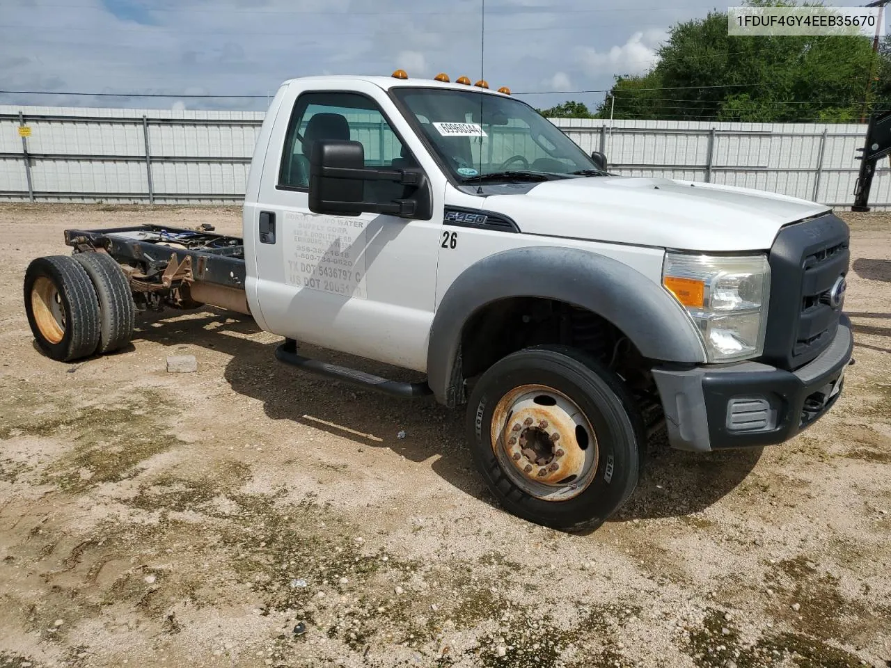 2014 Ford F450 Super Duty VIN: 1FDUF4GY4EEB35670 Lot: 69960344