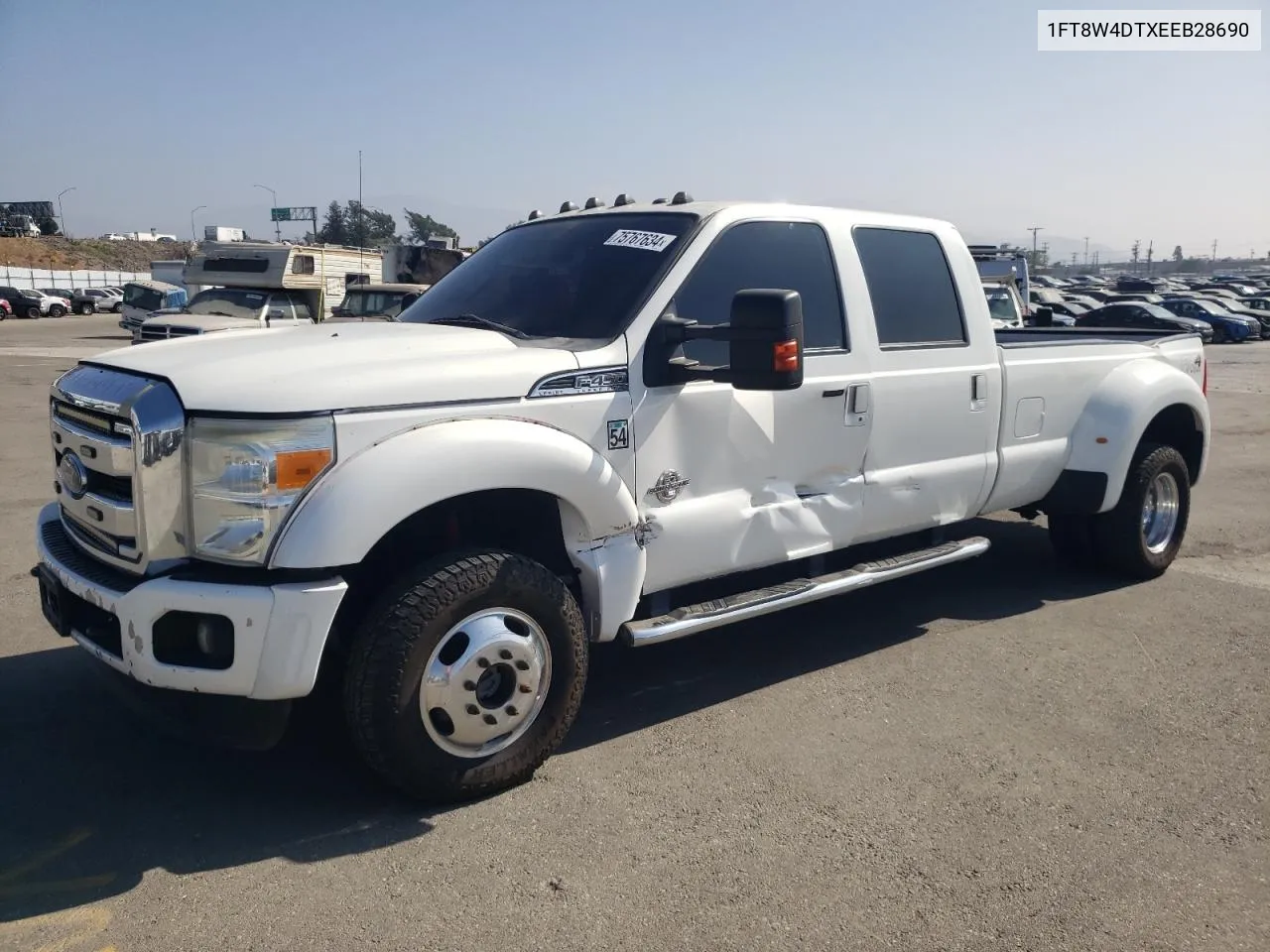 2014 Ford F450 Super Duty VIN: 1FT8W4DTXEEB28690 Lot: 75767634