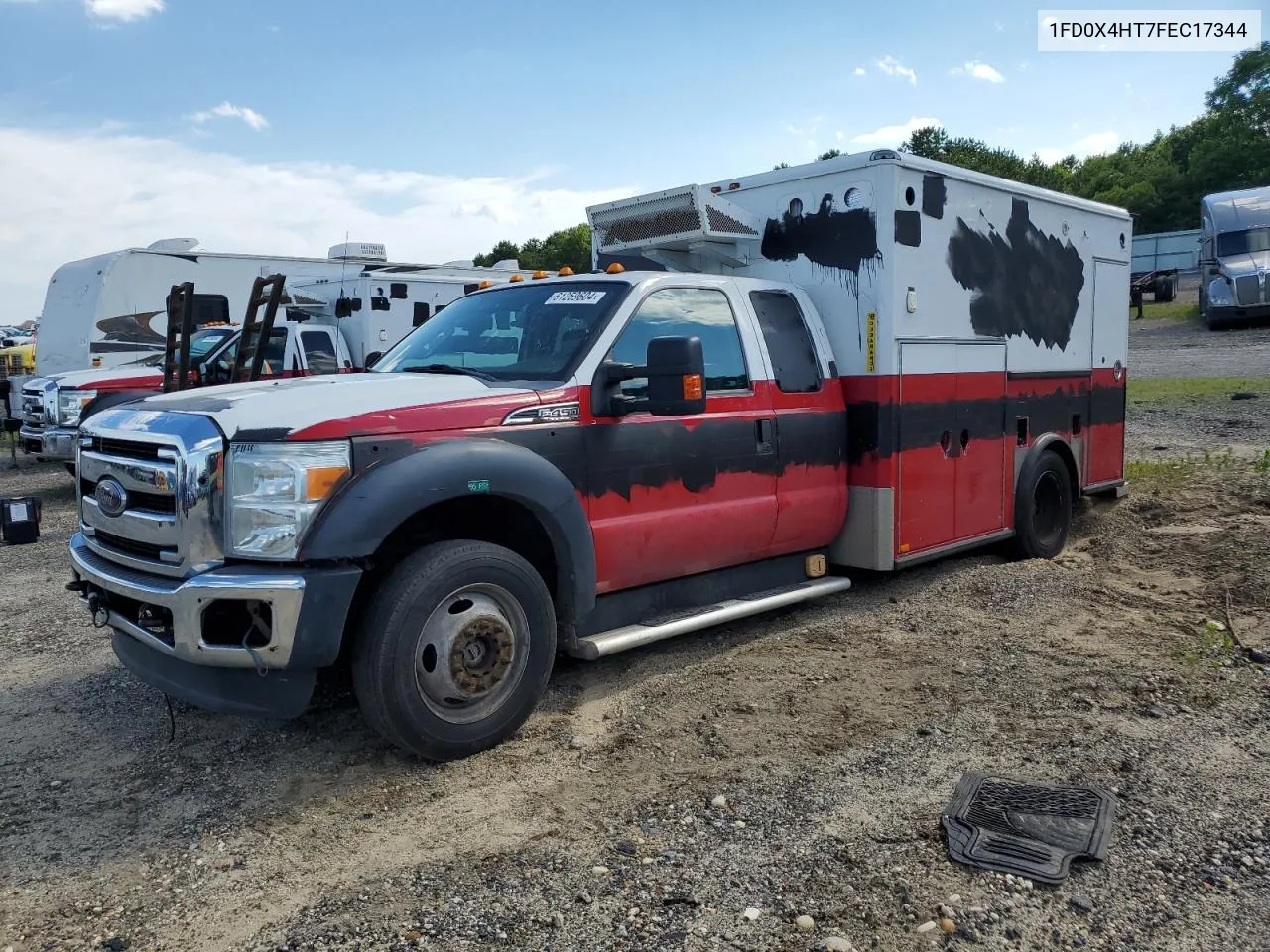 2015 Ford F450 Super Duty VIN: 1FD0X4HT7FEC17344 Lot: 61259604