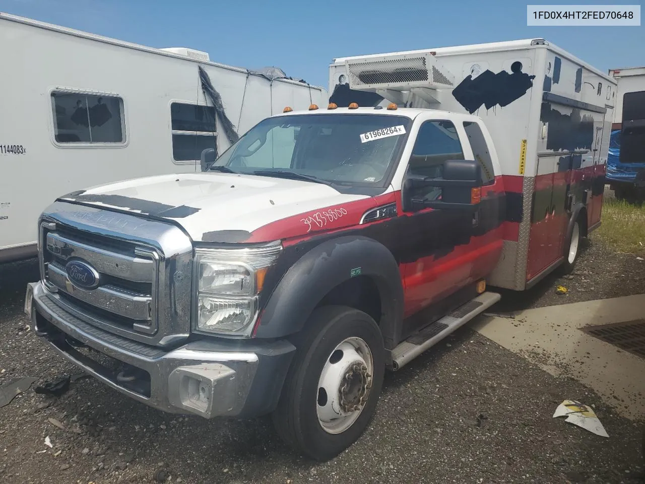 2015 Ford F450 Super Duty VIN: 1FD0X4HT2FED70648 Lot: 61968264