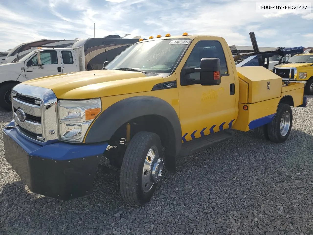 2015 Ford F450 Super Duty VIN: 1FDUF4GY7FED21477 Lot: 74447614