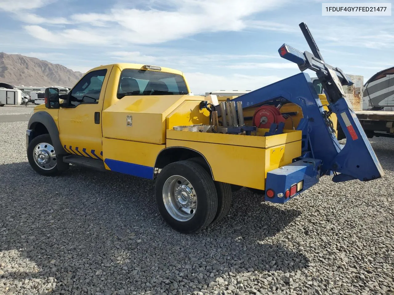 2015 Ford F450 Super Duty VIN: 1FDUF4GY7FED21477 Lot: 74447614