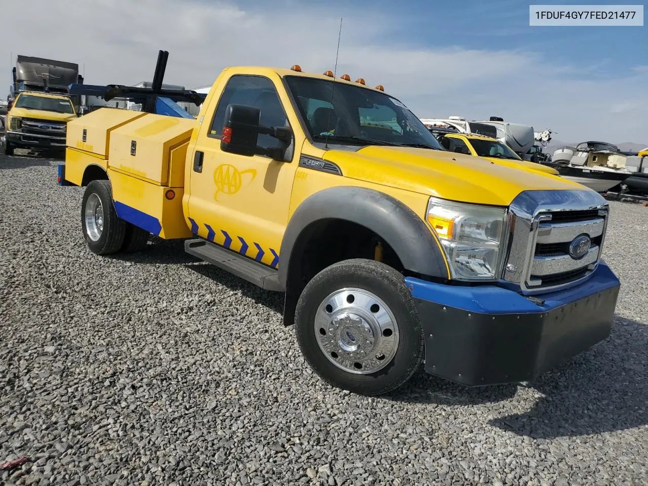 2015 Ford F450 Super Duty VIN: 1FDUF4GY7FED21477 Lot: 74447614