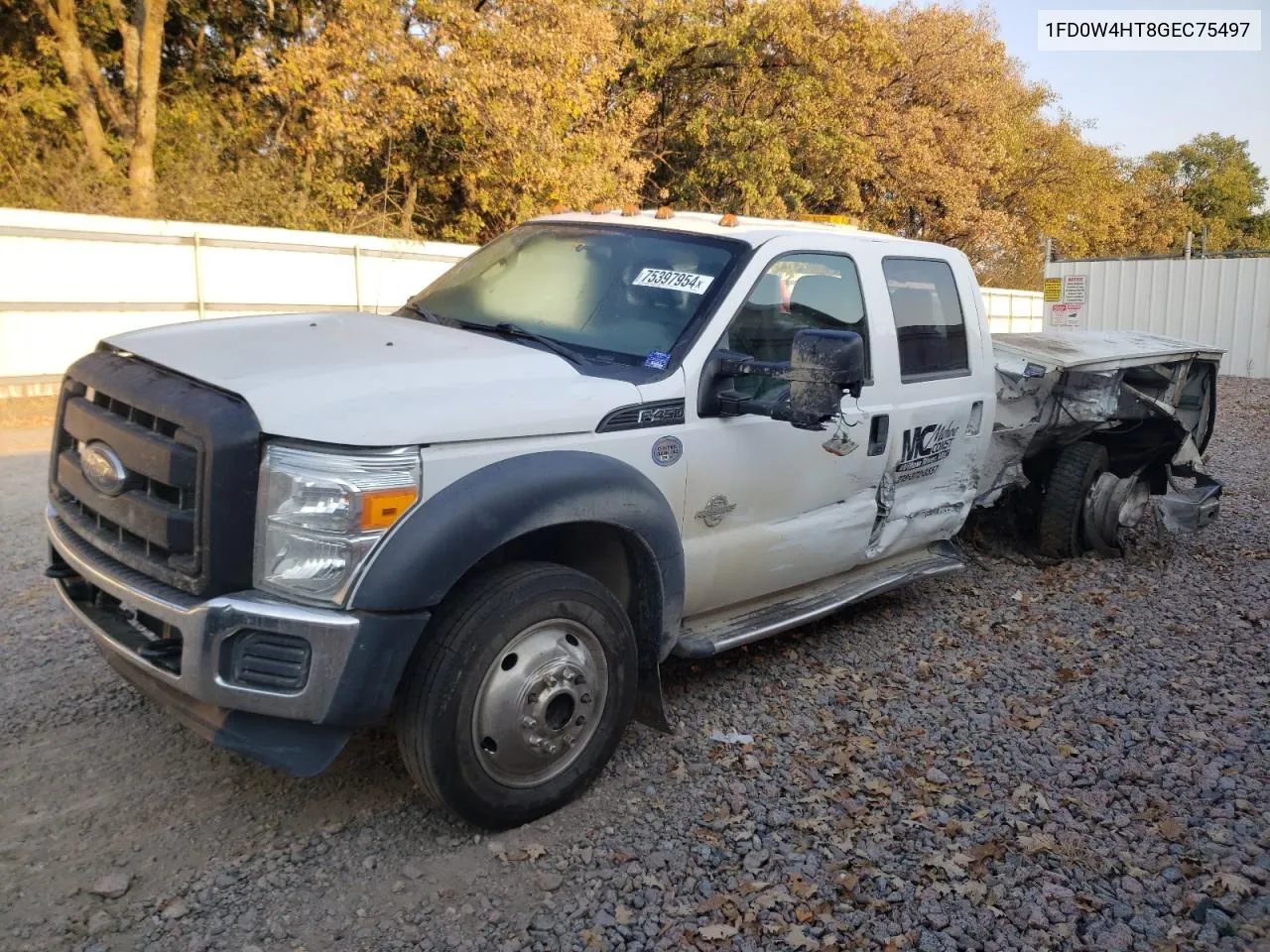 2016 Ford F450 Super Duty VIN: 1FD0W4HT8GEC75497 Lot: 75397954