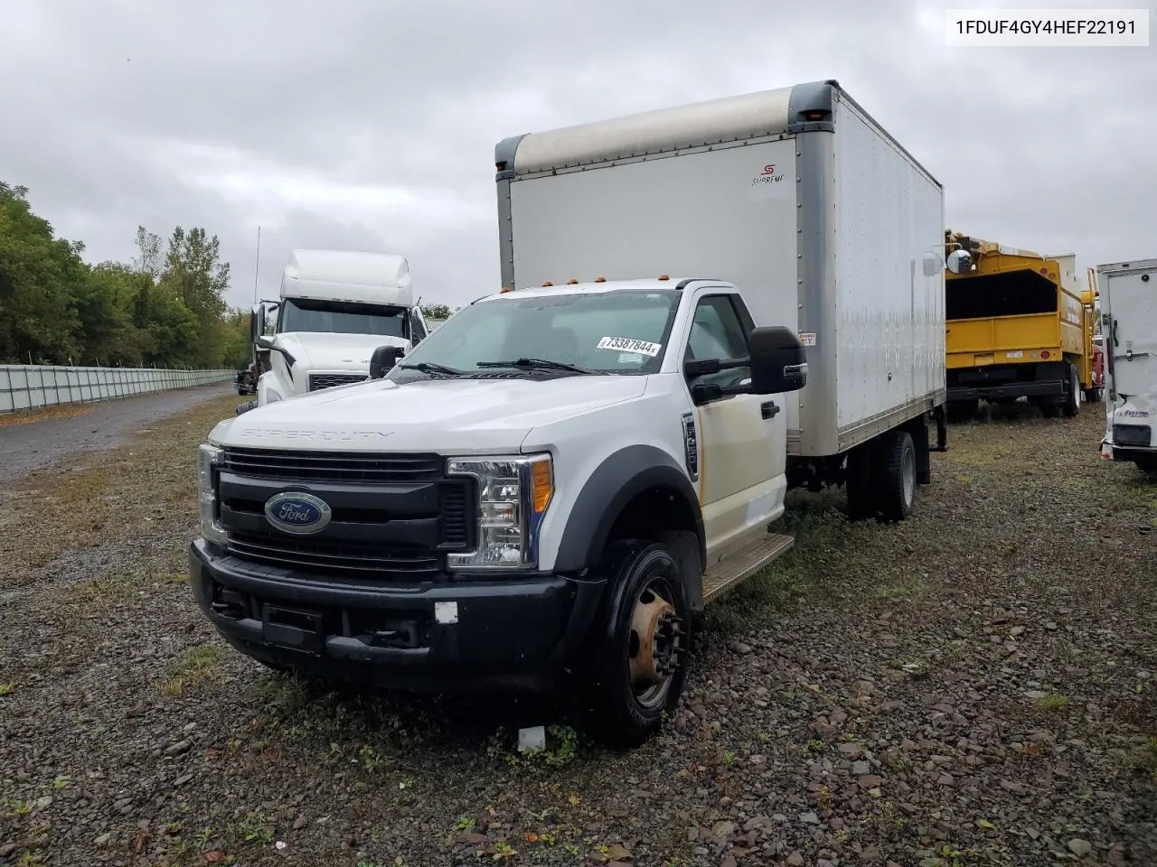 2017 Ford F450 Super Duty VIN: 1FDUF4GY4HEF22191 Lot: 73387844