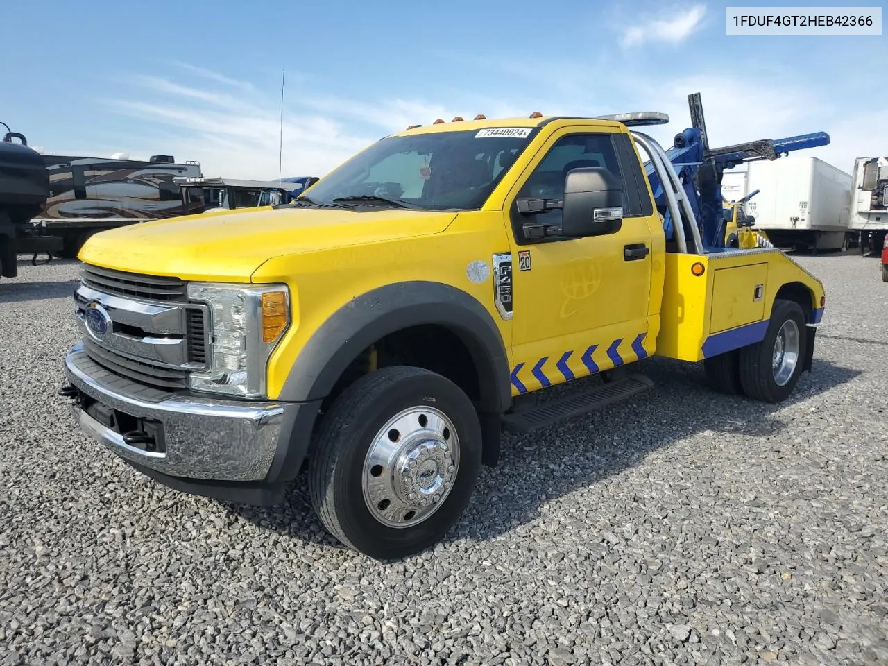 2017 Ford F450 Super Duty VIN: 1FDUF4GT2HEB42366 Lot: 73440024