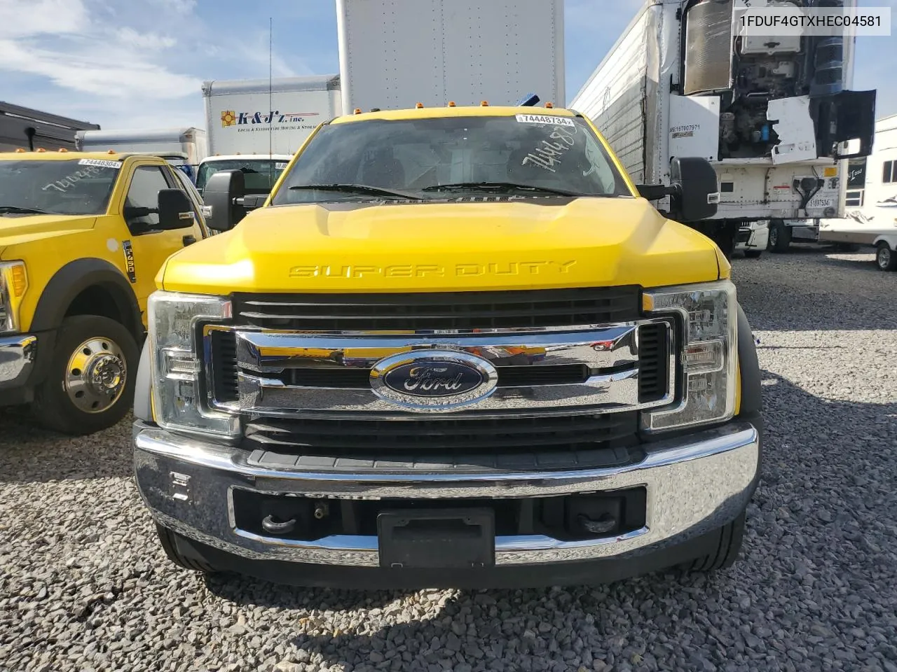 2017 Ford F450 Super Duty VIN: 1FDUF4GTXHEC04581 Lot: 74448734